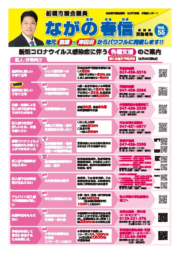 駅頭用チラシ　2020年9月23日　第55号